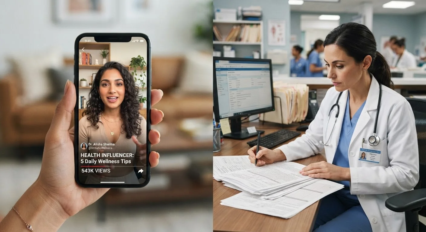 Health Influencers vs Medical Professionals: Who's Actually Qualified?