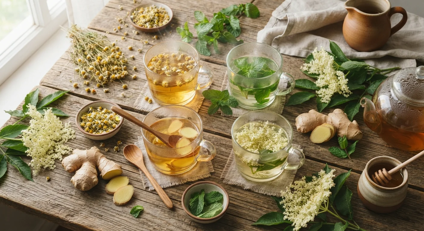 Herbal Teas for Common Ailments: Sorting Tradition from Evidence