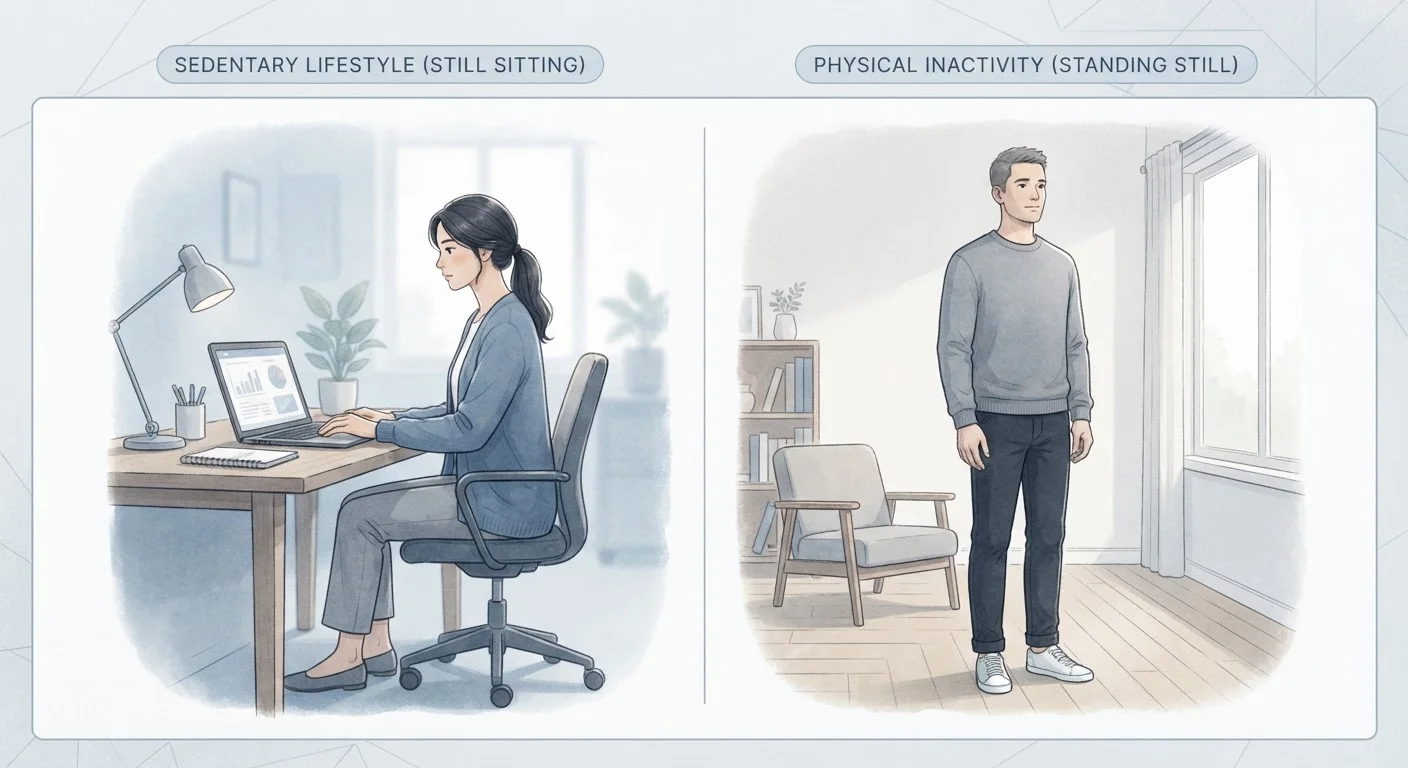 Sedentary Behaviour vs. Physical Inactivity: Two Distinct Health Risks