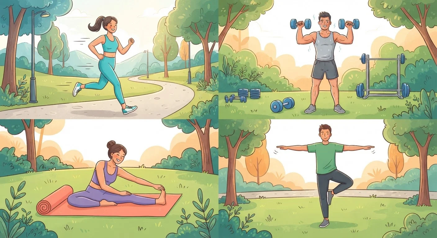The Four Pillars of Physical Fitness, Explained Simply