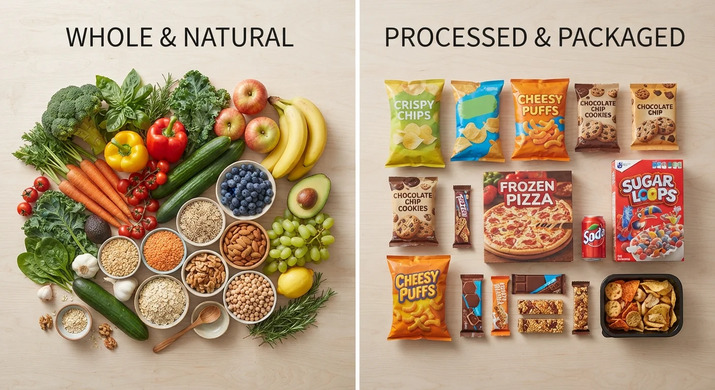 Whole Foods vs Ultra-Processed Foods: Understanding the Spectrum